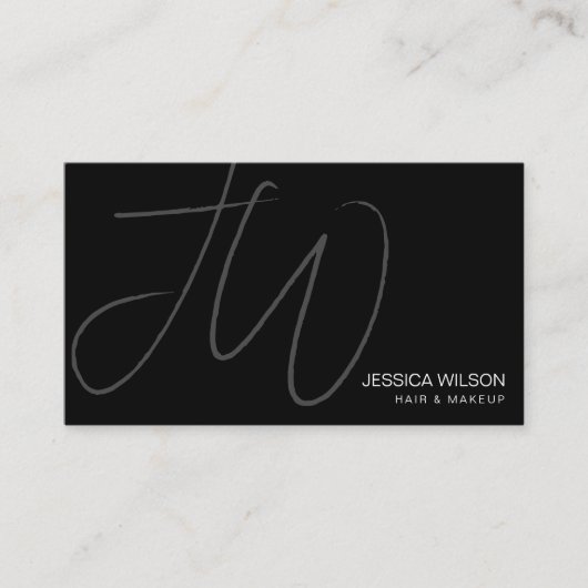 Einfache moderne Minimal-QR-Code Visitenkarte (Vorderseite)