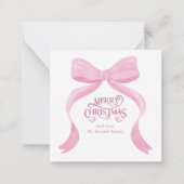 Einfache moderne Minimal Weihnachtsbäckerkarte Mitteilungskarte (Vorderseite)