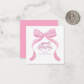 Einfache moderne Minimal Weihnachtsbäckerkarte Mitteilungskarte (Vorderseite/Rückseite Beispiel)