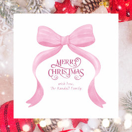 Einfache moderne Minimal Weihnachtsbäckerkarte Mitteilungskarte