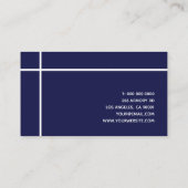 Einfache moderne Minimalausstattung der überqueren Visitenkarte (Rückseite)