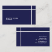 Einfache moderne Minimalausstattung der überqueren Visitenkarte (Vorne/Hinten)