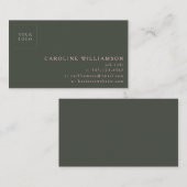 Einfache, moderne, minimale Berufliche Logos Rosa  Visitenkarte (Vorne/Hinten)