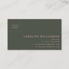 Einfache, moderne, minimale Berufliche Logos Rosa  Visitenkarte