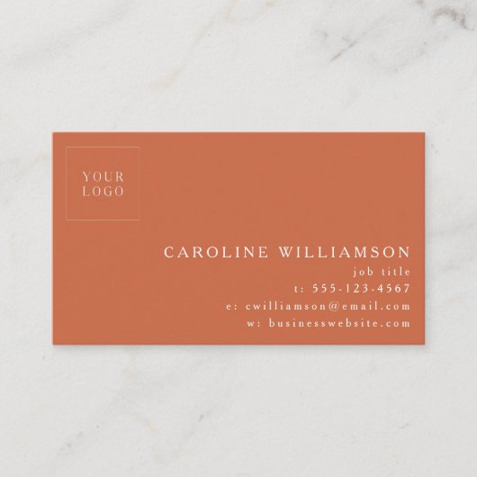 Einfache moderne minimale Berufliche Logos Terraco Visitenkarte (Vorderseite)