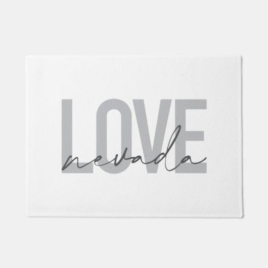 Einfache, moderne, minimale, coole Design-Liebe Ne Fußmatte (Vorderseite)