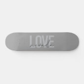 Einfache, moderne, minimale, coole Design Liebe Ne Skateboard (Horizontal)