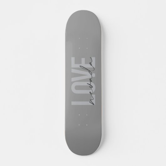 Einfache, moderne, minimale, coole Design Liebe Ne Skateboard (Vorne)
