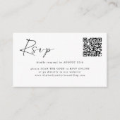 Einfache moderne minimale Online QR CODE UAWG Begleitkarte (Vorderseite)