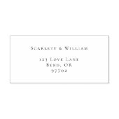 Einfache moderne minimale Rücksendeadresse Permastempel (Design)