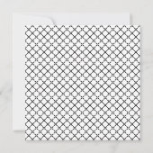 Einfache moderne minimale SkriptWedding speichert Save The Date (Rückseite)