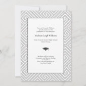 Einfache moderne Minimalistisch Arted Foto Abschlu Ankündigung (Rückseite)