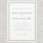 Einfache moderne Minimalistisch Sage Green Chic Ho Einladung