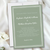 Einfache moderne Minimalistisch Sage Green Chic Ho Einladung