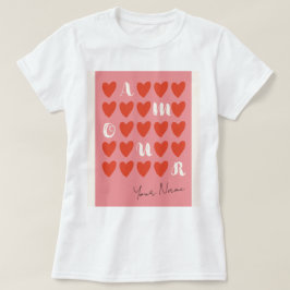 Einfache moderne Minimalistische Amour Valentine T T-Shirt
