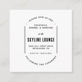 Einfache, moderne Minimalistische Einschließkarte Begleitkarte