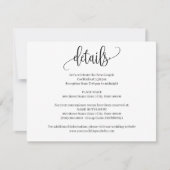 Einfache moderne Minimalistische Einsteckkarte Einladung (Vorderseite)