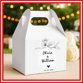 Einfache moderne Minimalistische Elegante Blume Ho Geschenkschachtel