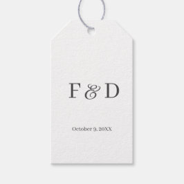 Einfache moderne minimalistische Gastgeschenk Hoch Geschenkanhänger