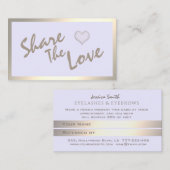 Einfache moderne minimalistische Goldkarte Empfehlungskarte (Vorne/Hinten)