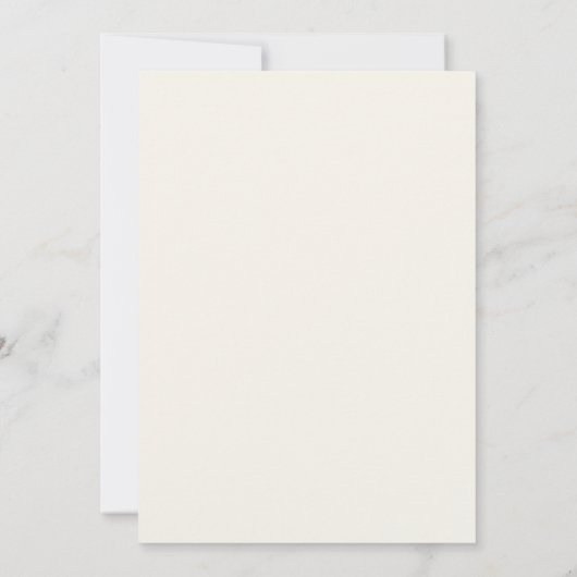Einfache, moderne Minimalistische Goldschrift | Gr Einladung (Rückseite)