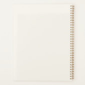 Einfache, moderne Minimalistische Goldschrift | Gr Planer (Rückseite)