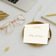 Einfache, moderne Minimalistische Goldschrift | Gr