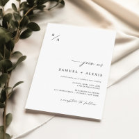 Einfache moderne Minimalistische Hochzeit in Schwa