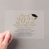 Einfache moderne Minimalistische Klasse von Abschl Acryleinladungen (Insitu (Handheld))