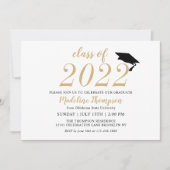 Einfache moderne Minimalistische Klasse von Abschl Einladung (Vorderseite)