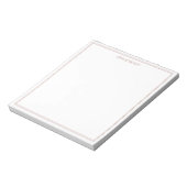 Einfache, moderne, Minimalistische Monogramm mit z Notizblock (Rotiert)