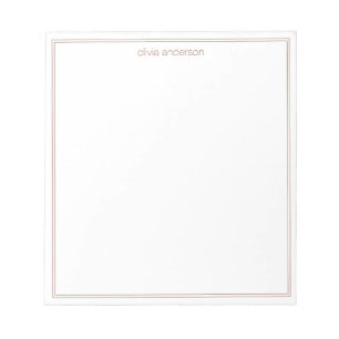 Einfache, moderne, Minimalistische Monogramm mit z Notizblock