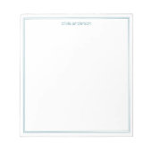 Einfache, moderne, Minimalistische Monogramm mit z Notizblock (Vorderseite)