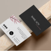 Einfache moderne Minimalistische Ordnung Vielen Da Visitenkarte