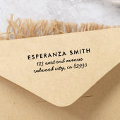 Einfache moderne Minimalistische Rücksendeadresse Gummistempel