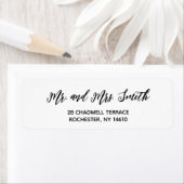 Einfache moderne Minimalistische Rücksendeadressen (Insitu)