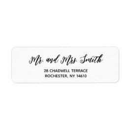 Einfache moderne Minimalistische Rücksendeadressen