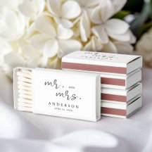 Einfache moderne Minimalistische Schrift Mr. and M