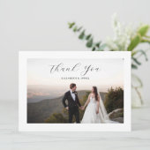 Einfache moderne Minimalistische Schrift Vielen Da Dankeskarte (Stehend Vorderseite)