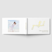 Einfache moderne Minimalistische Script-Hochzeit m Gästebuch (Voll)