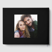 Einfache moderne Minimalistische Script-Hochzeit m Gästebuch (Rückseite)