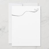 Einfache moderne Minimalistische Script-Typ-Abschl Dankeskarte (Rückseite)