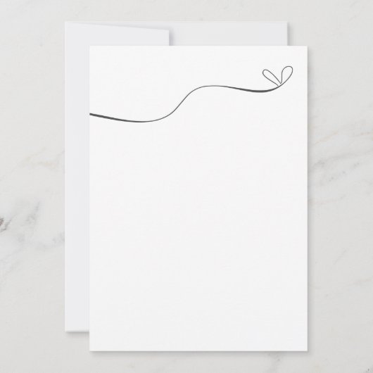 Einfache moderne Minimalistische Script-Typ-Abschl Dankeskarte (Rückseite)