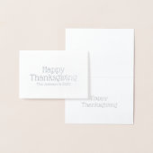 Einfache moderne Minimalistische Silberfolie Folienkarte (Anzeige)