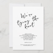 Einfache, moderne Minimalistische Skripteinladung Einladung (Vorderseite)