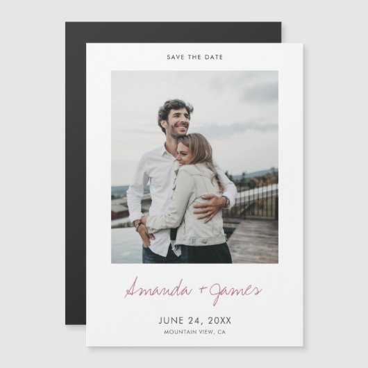 Einfache moderne Minimalistische Speicherung der D Magneteinladung (Vorne/Hinten)