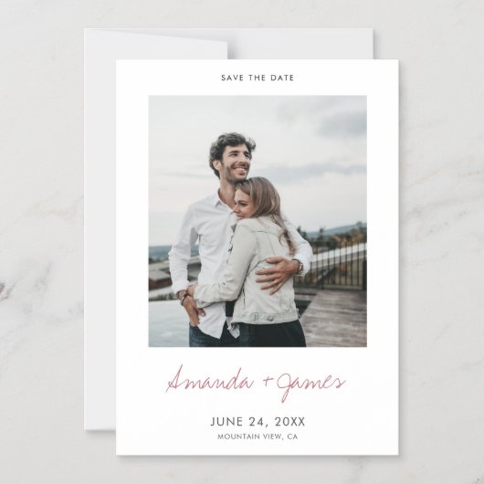 Einfache moderne Minimalistische Speicherung der D Magneteinladung (Vorderseite)