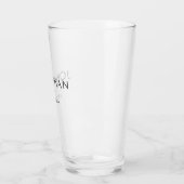 Einfache moderne Minimalistische Trauzeuge Trauzeu Glas (Links)