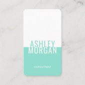 Einfache moderne Minimalistische Typografie Aquama Visitenkarte (Vorderseite)