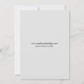 Einfache, moderne Minimalserie sagte sie ja Foto (Rückseite)